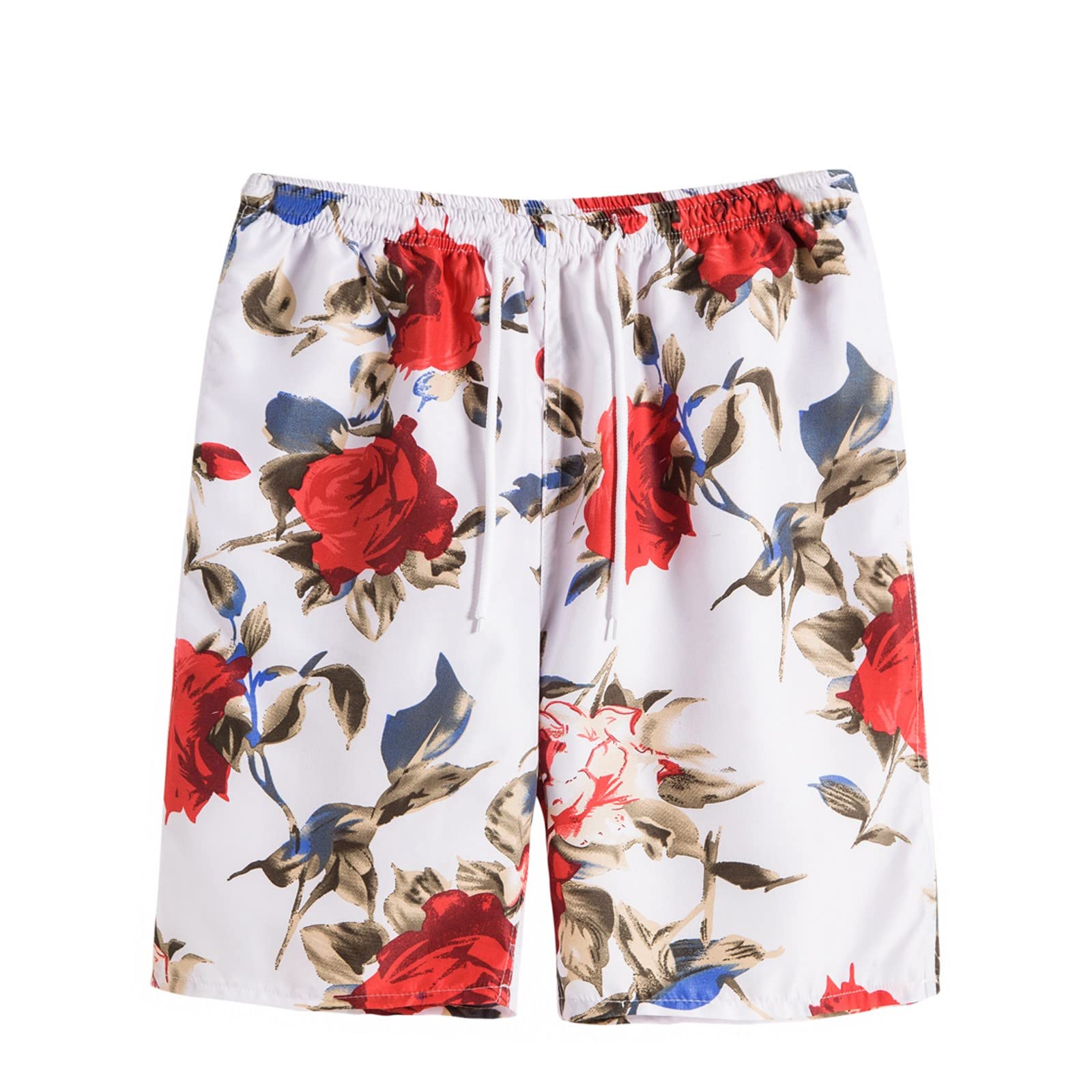 **Men's Athletic Shorts with Drawstring Waist & Pockets - Breathable Summer Casual Shorts for Running, Gym, and Outdoor Activities**