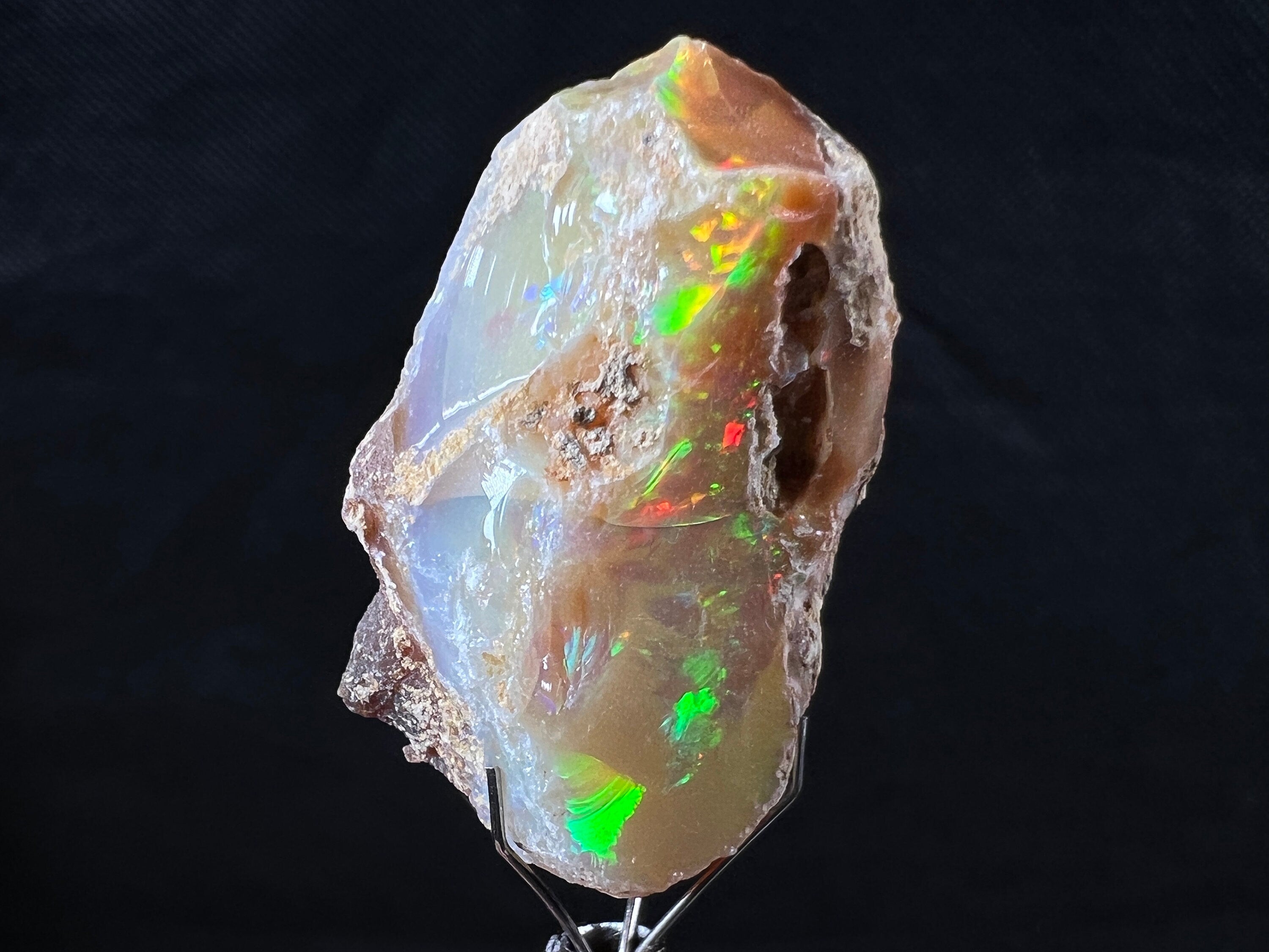 Premium 4A XL Welo Opal Raw Crystal - Cutting Grade Certified Opal Gemstone for Jewelry Making | Natural Ethiopian Opal for Rings, Necklaces & DIY Craft Projects