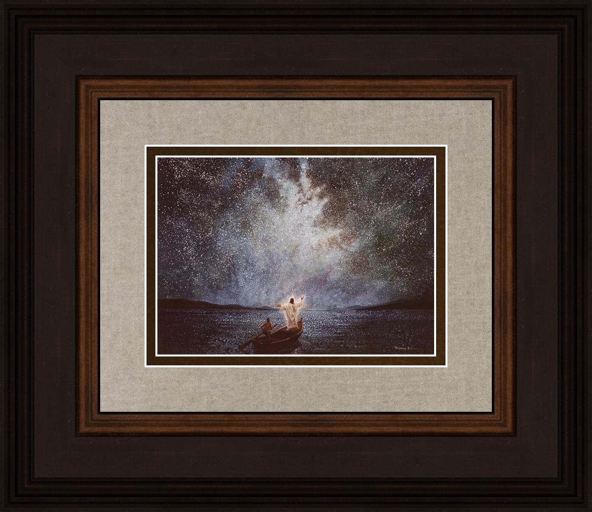 Calm And Stars By Yongsung Kim - Beautiful Celestial Wall Art for Home & Office Decor - Perfect for Bedroom, Living Room, Meditation Space
