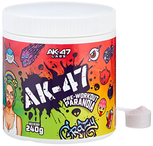 AK47 LABS Red Berry Sports Supplement 240g - Pre Workout Energy Booster for Athletes & Fitness Enthusiasts - Ideal for Gym Training & Muscle Recovery