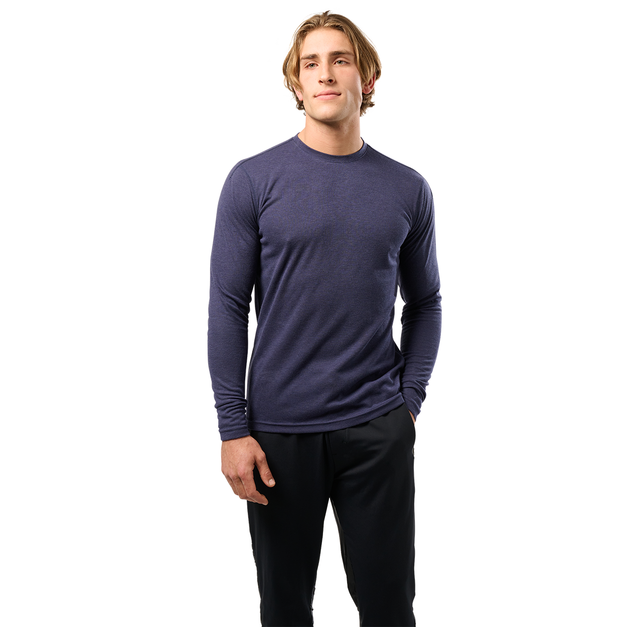 Bauer FLC Merino Wool Long Sleeve Tech Tee for Men - Moisture Wicking & Odor Resistant Performance Shirt for Hockey, Skiing & Outdoor Activities