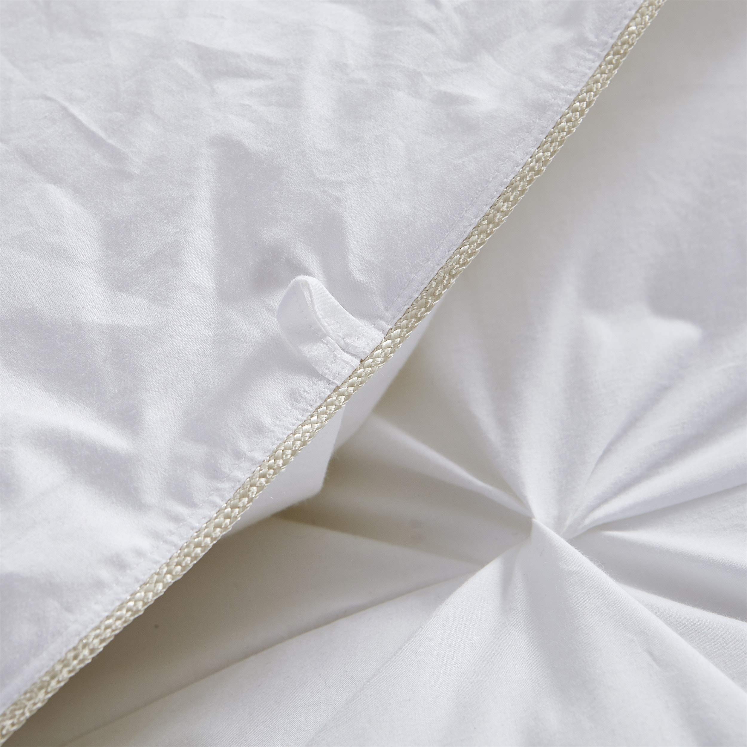 Luxury King Size Goose Down Comforter - 100% Egyptian Cotton Shell with 70oz Fill - Pinch Pleat Design for Ultimate Warmth & Comfort | Perfect for Master Bedroom, Guest Room & Cold Winter Nights (White, King)
