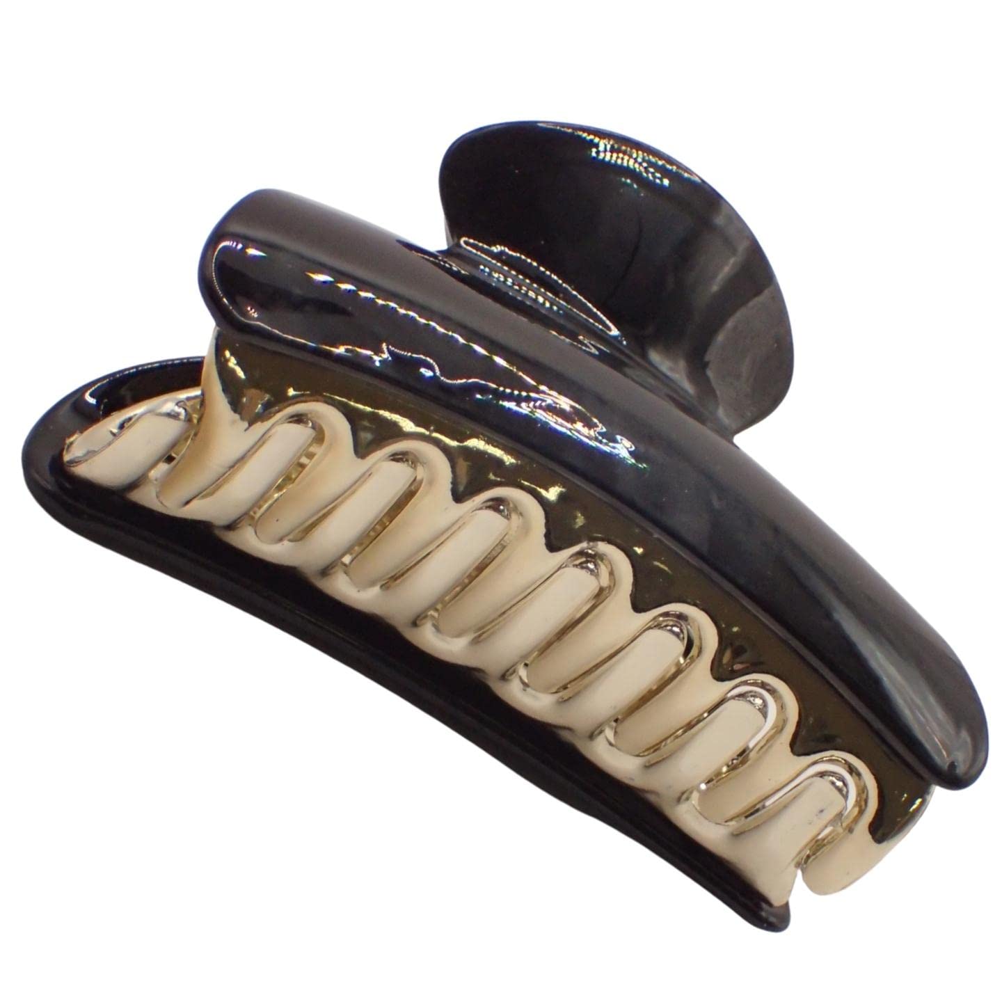9cm Glossy Acrylic Hair Clips for Women & Girls - Elegant Hair Accessories for Parties & Daily Use