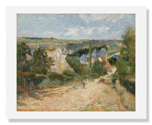 Paul Gauguin Art Print - Entrance to the Village of Osny Painting Reproduction - Famous Post-Impressionist Wall Art Decor for Living Room, Bedroom & Office