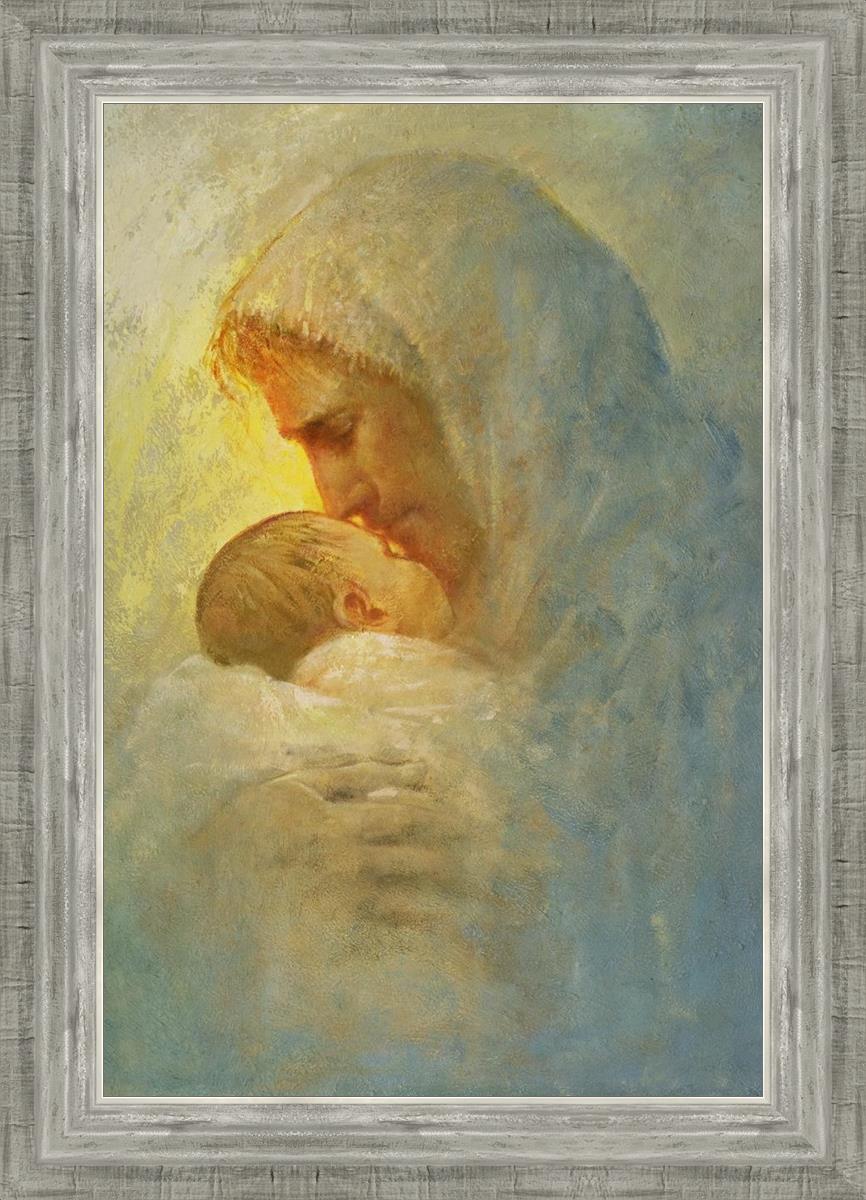 Abba By Yongsung Kim - Premium Christian Wall Art for Home & Church Decor | Inspirational Bible Verse Canvas Painting for Living Room, Bedroom & Office