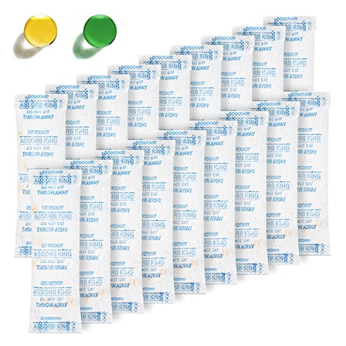150 Pack 5 Gram Silica Gel Desiccant Packs - Food Grade Moisture Absorbers with Color Indicator for Spices, Jewelry, Shoes & Electronics | Ideal for Food Storage, Travel & Home Organization