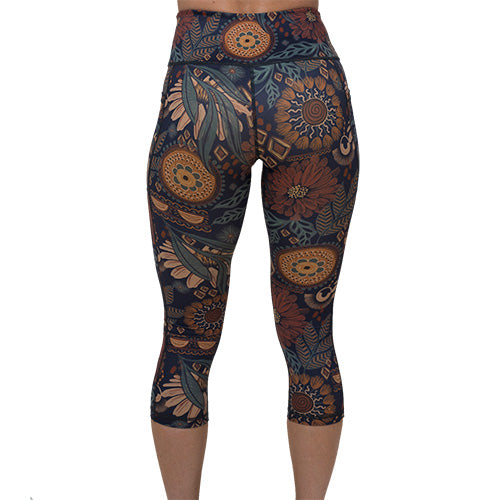 Wanderlust Yoga Leggings for Women - High Waisted Stretchy Workout Pants - Perfect for Gym, Running, Travel & Lounge