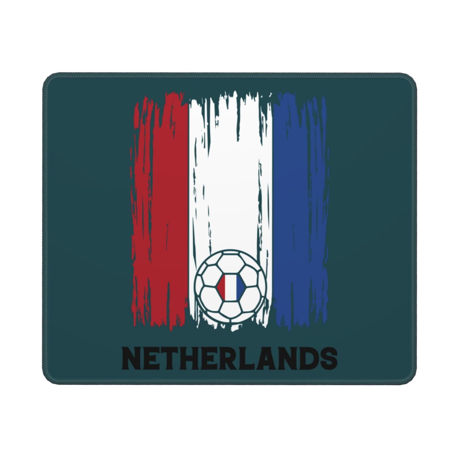 SIYTUAU Netherlands Football Flag Mouse Pad - Waterproof, Non-Slip Rubber Gaming Mouse Pad (10x12 inches) for Laptop, Office & PC - Perfect for Soccer Fans, Gamers & Workstations