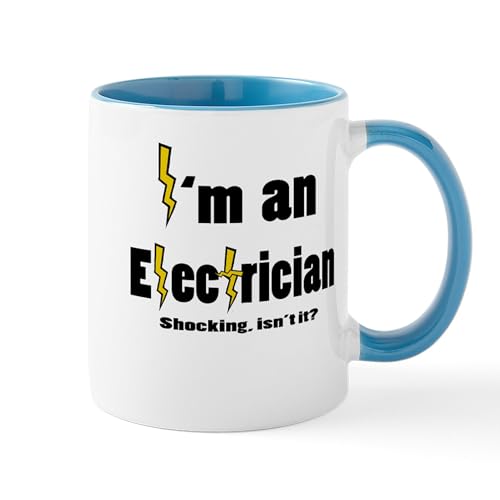 White/Blue Inside - Shocking Electrician Mug
