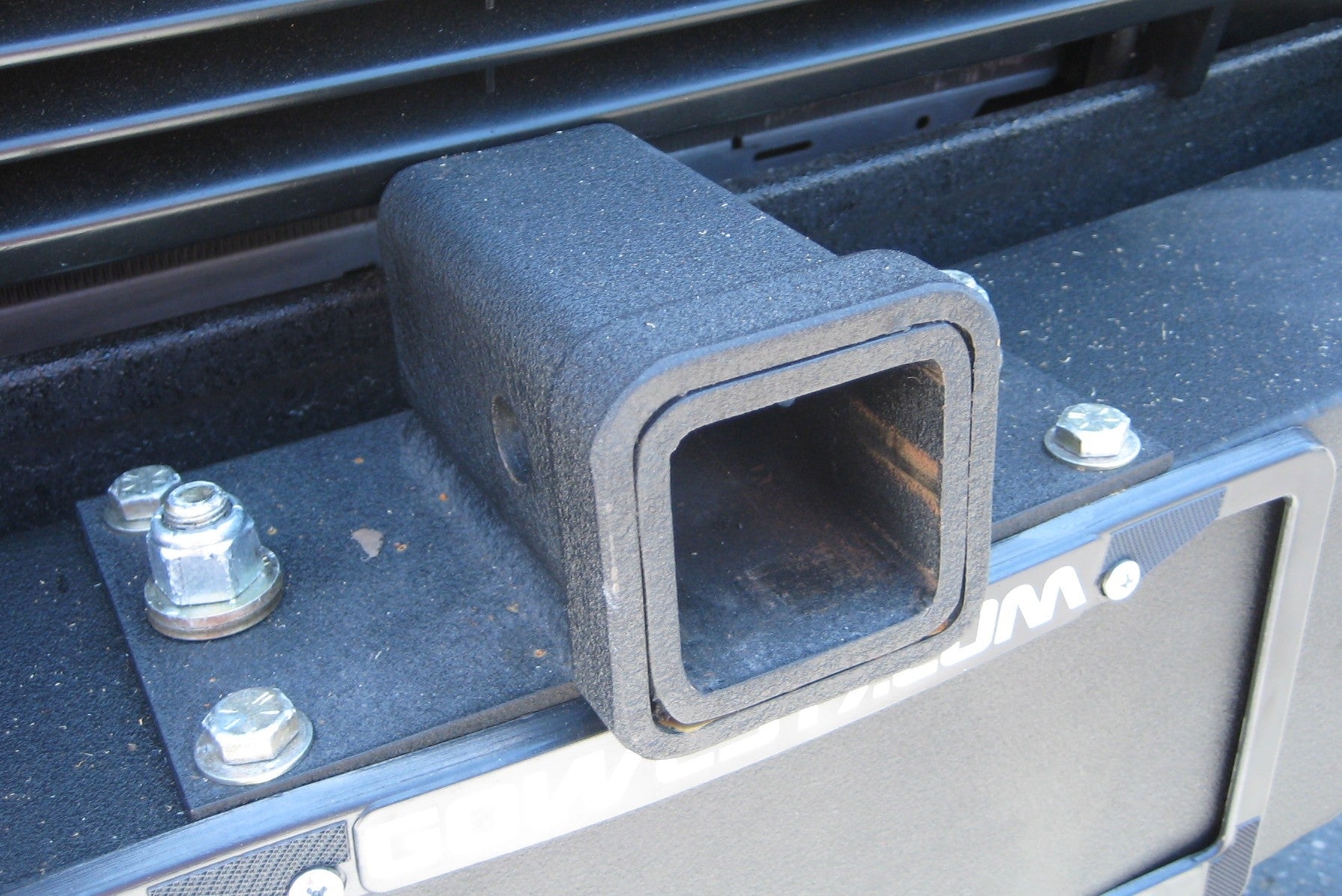 GoWesty Heavy Duty Steel Front Bumper with 2 Hitch Receiver for VW Vanagon - Perfect for Off-Roading, Camping & Towing Accessories