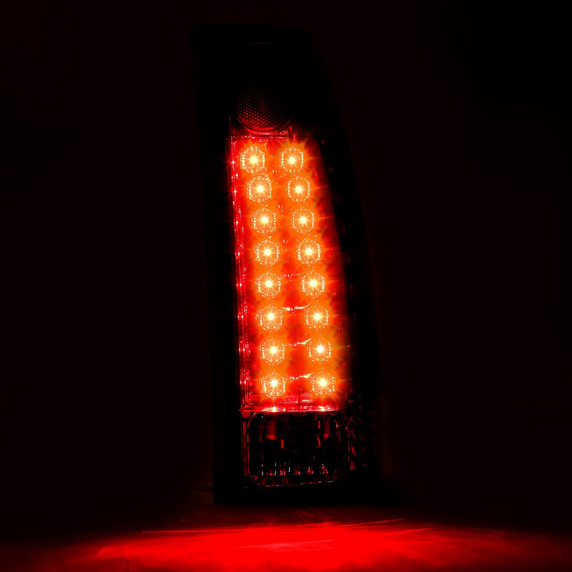 ECOTRIC LED Tail Lights for 1988-2000 Chevy Silverado GMC Sierra Suburban C/K 1500 2500 3500 - Red Lens Brake Lights (Bulbs Not Included) - Perfect for Truck Upgrades & Nighttime Safety