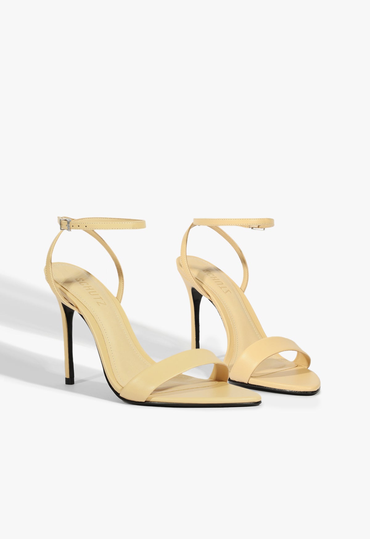 Angie Leather Sandal with 2.5 Inch Heel - Women's Comfortable High Heel Sandals for Summer, Parties & Date Nights - S2225300110001