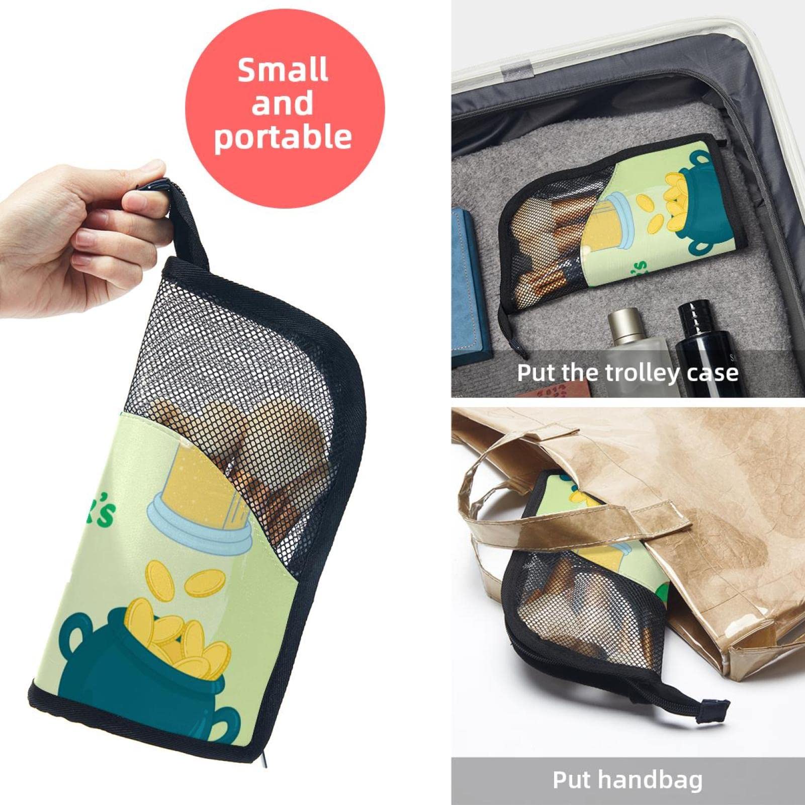 12-Piece Makeup Brush Organizer Bag with Portable Holder Case - Gold Leaf Festival Design for Travel & Home Storage | Perfect Cosmetic Brush Set for Professional Artists & Beginners