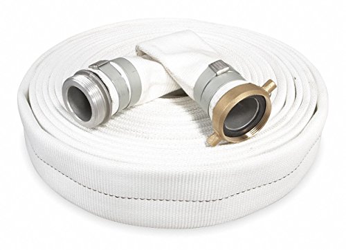 2 Inch ID x 50 Ft Heavy Duty Discharge Hose - 125 PSI Max Pressure - Ideal for Water Transfer, Irrigation & Industrial Applications