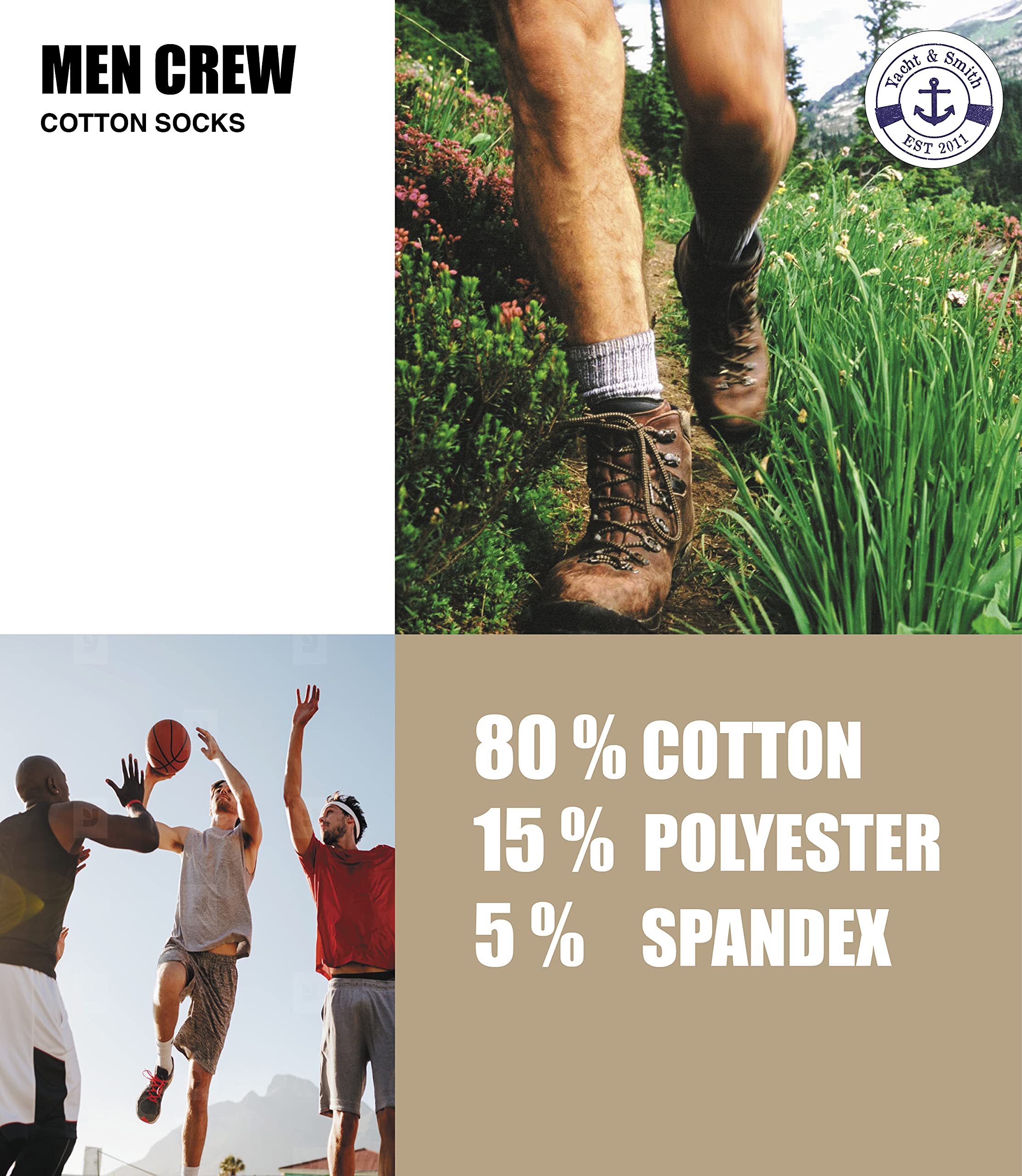 300 Pairs Bulk Cotton Crew Socks for Men & Women - Wholesale Comfort Socks for Homeless Shelter Donations & Charity Drives - Perfect for Shelters, Food Banks, and Community Outreach Programs