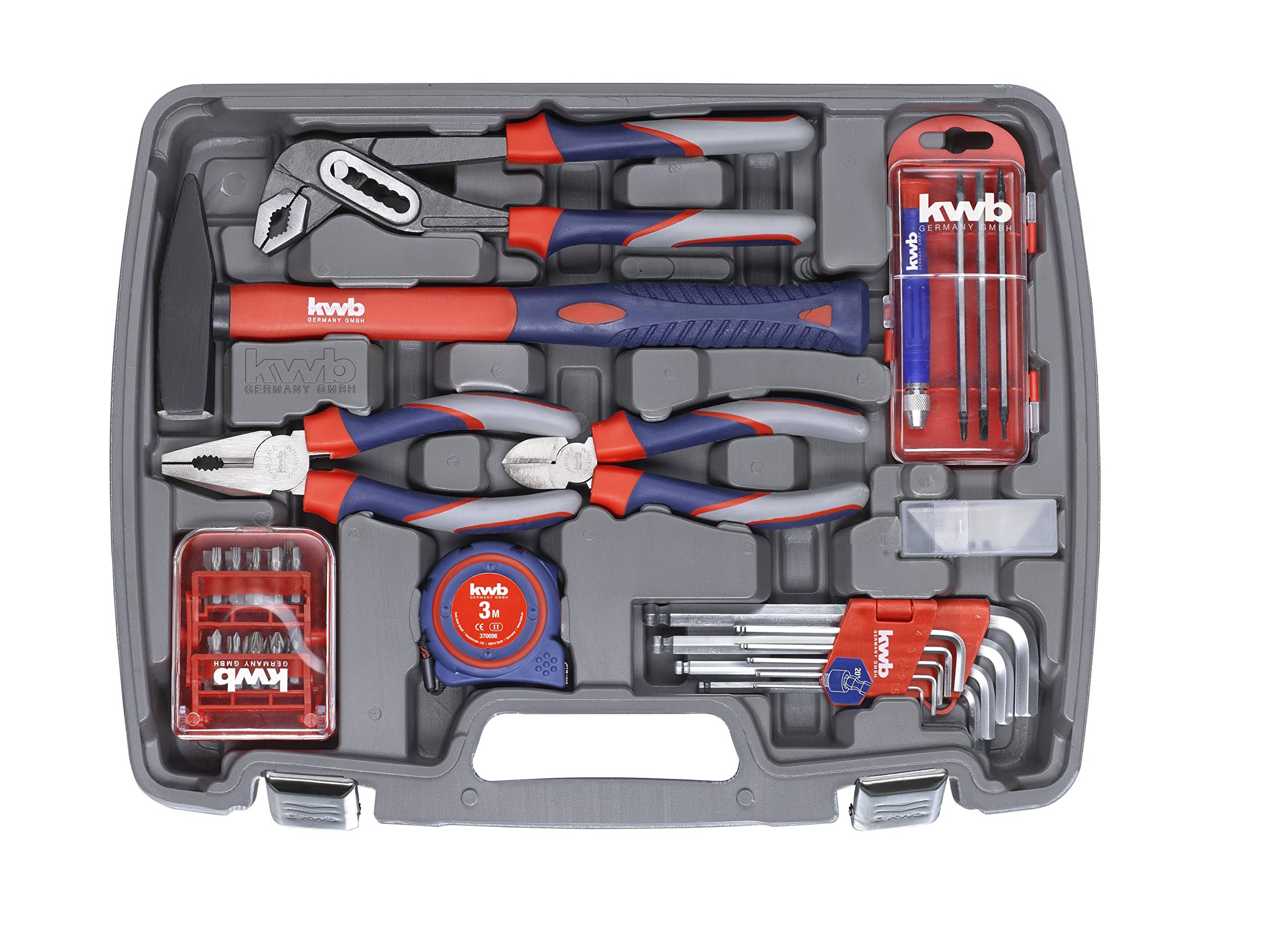 KWB 65-Piece Tool Box Set (370730) - Perfect for Home Repairs, DIY Projects & Professional Use