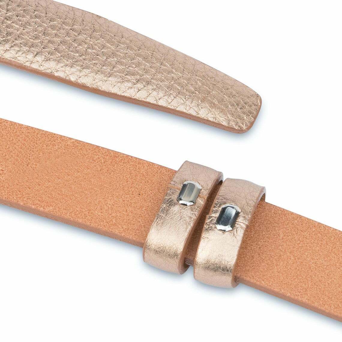 25mm Rose Gold Belt Strap Replacement for Cartier Buckles - 100% Genuine Leather Women's Fashion Accessory | Perfect for Formal Events, Office Wear & Luxury Outfits