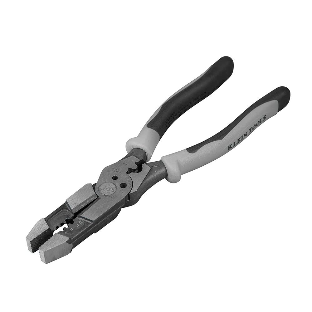 Klein Tools J207-8CR Needle Nose Pliers & J215-8CR Multi-Tool Pliers Set - Professional Electrician Tools for Wiring, Cutting, and DIY Projects - Perfect for Home Repair, Automotive Work, and Electrical Installations
