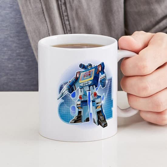 Soundwave Burst 11 oz Ceramic Coffee Mug - 325ml Insulated Travel Mug for Office, Home & Gifts - Perfect for Tea, Hot Chocolate & Morning Coffee