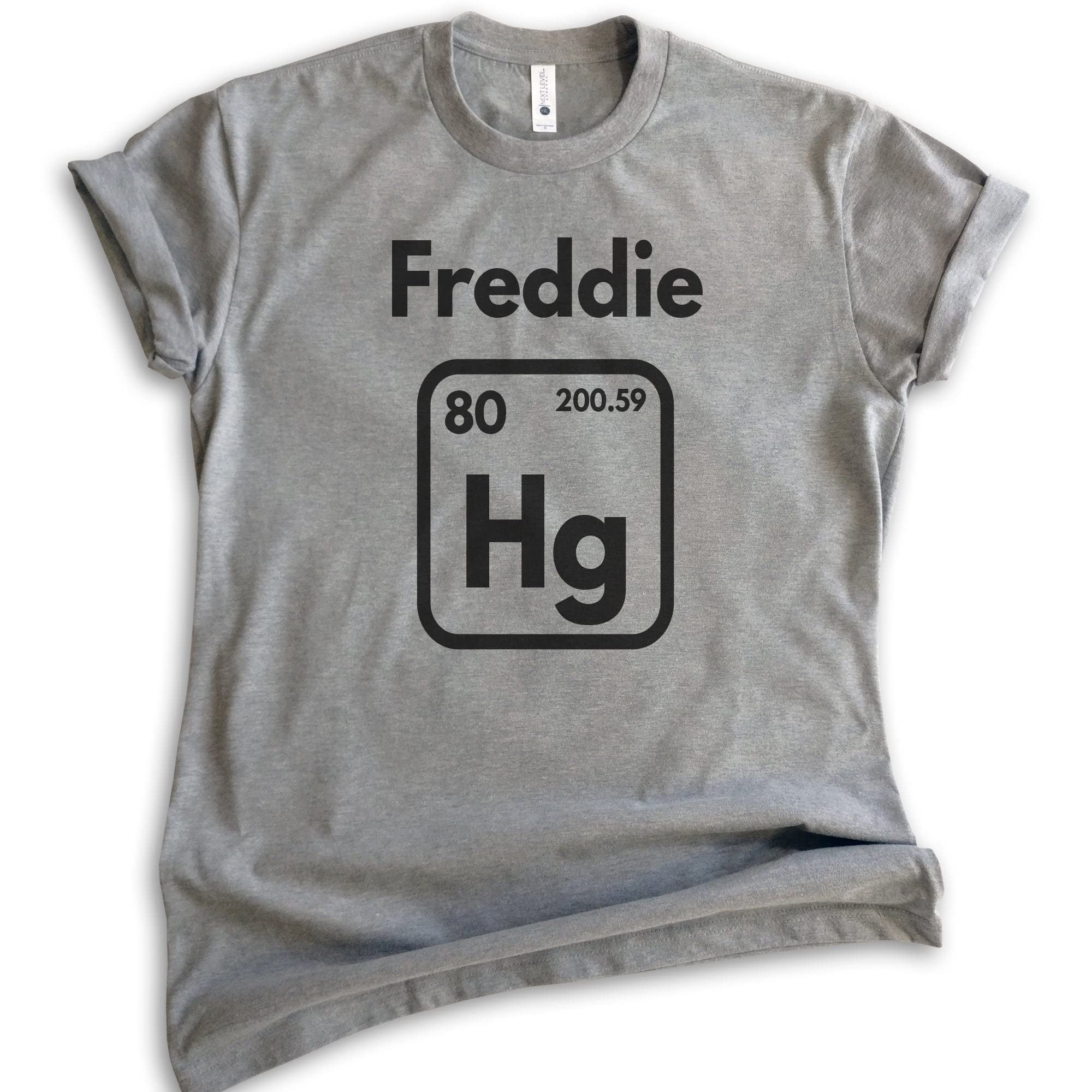 Evertree Freddie Hg Unisex T-Shirt - Science & Music Rock 'n Roll Graphic Tee with Mercury Print - Perfect for Concerts, Gifts & Casual Wear