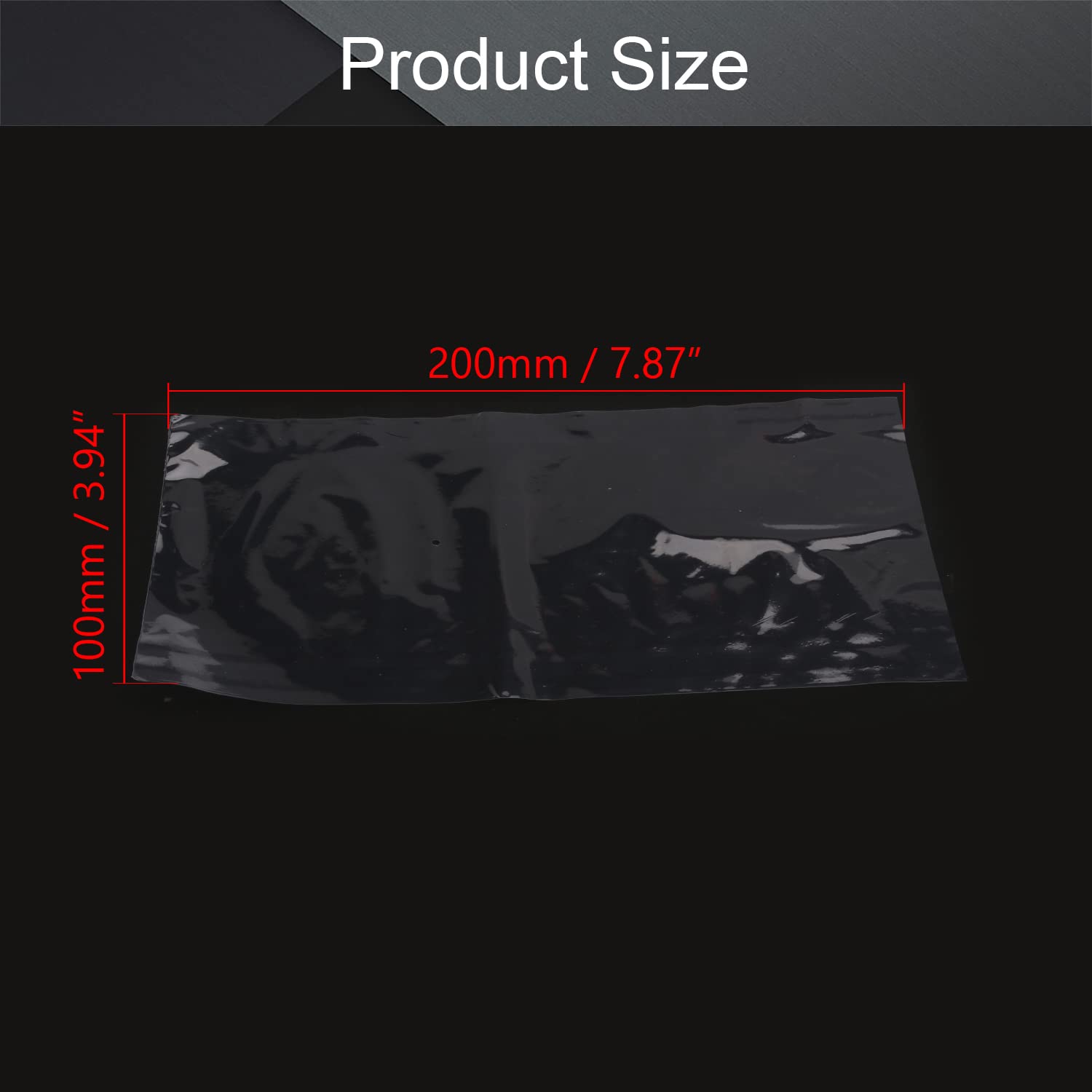 Othmro PVC Heat Shrink Bags 200×100mm (7.87×3.94 inch) - 100pcs Industrial Shrink Wrap Packaging for Food, Cosmetics & Electronics - Durable Sealer Bags for Vacuum Packaging, Gift Wrapping & Retail Display