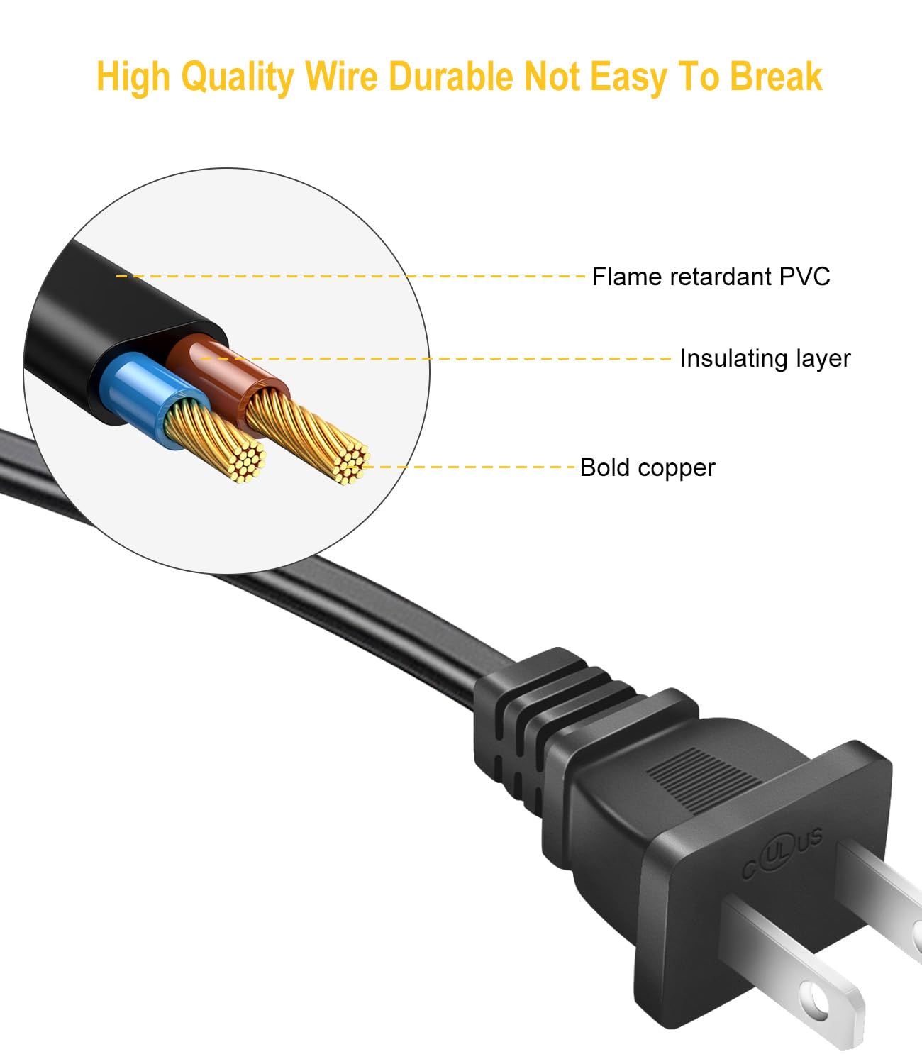 Replacement AC Power Cord for PS5, PS4 Slim, PS3 Slim & Super Slim, Xbox Series X/S, Xbox One X/S - 6ft Universal Power Supply Cable - Perfect for Gaming Setup & Home Entertainment Systems