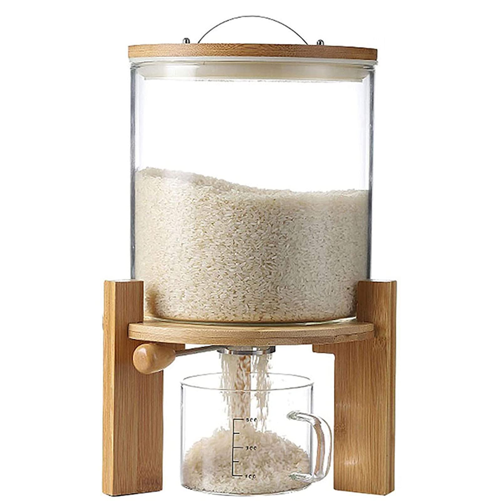 Airtight Cereal Storage Container & Rice Dispenser - 4-Piece Kitchen Pantry Organization Set for Bulk Food Storage | Perfect for Pantry, Kitchen Countertop, and Meal Prep Organization