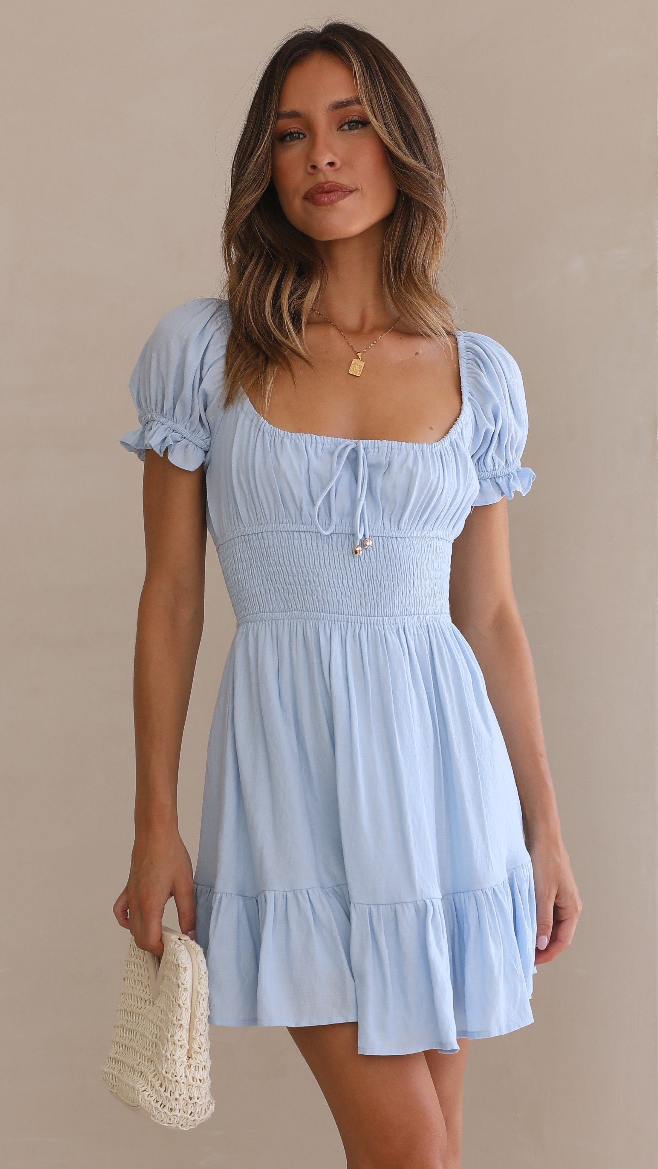 Kori Mini Dress - Blue | Flirty & Casual Summer Dress for Women | Perfect for Beach, Party & Date Night