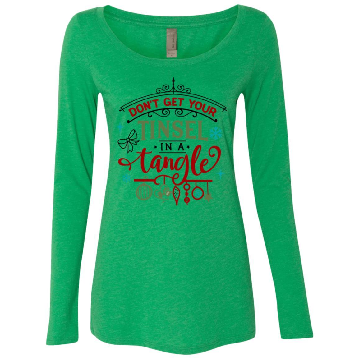 WineyBitches.Co Women's Long Sleeve Scoop Neck Tri-Blend T-Shirt - Soft & Comfortable for Casual Wear, Lounge, and Everyday Outfits