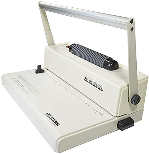 Professional S-15 Coil Binding Machine with Electric Coil Inserter & Manual Punch - 4:1 Pitch for Presentations, Reports, and Documents - Perfect for Offices, Schools, and Print Shops