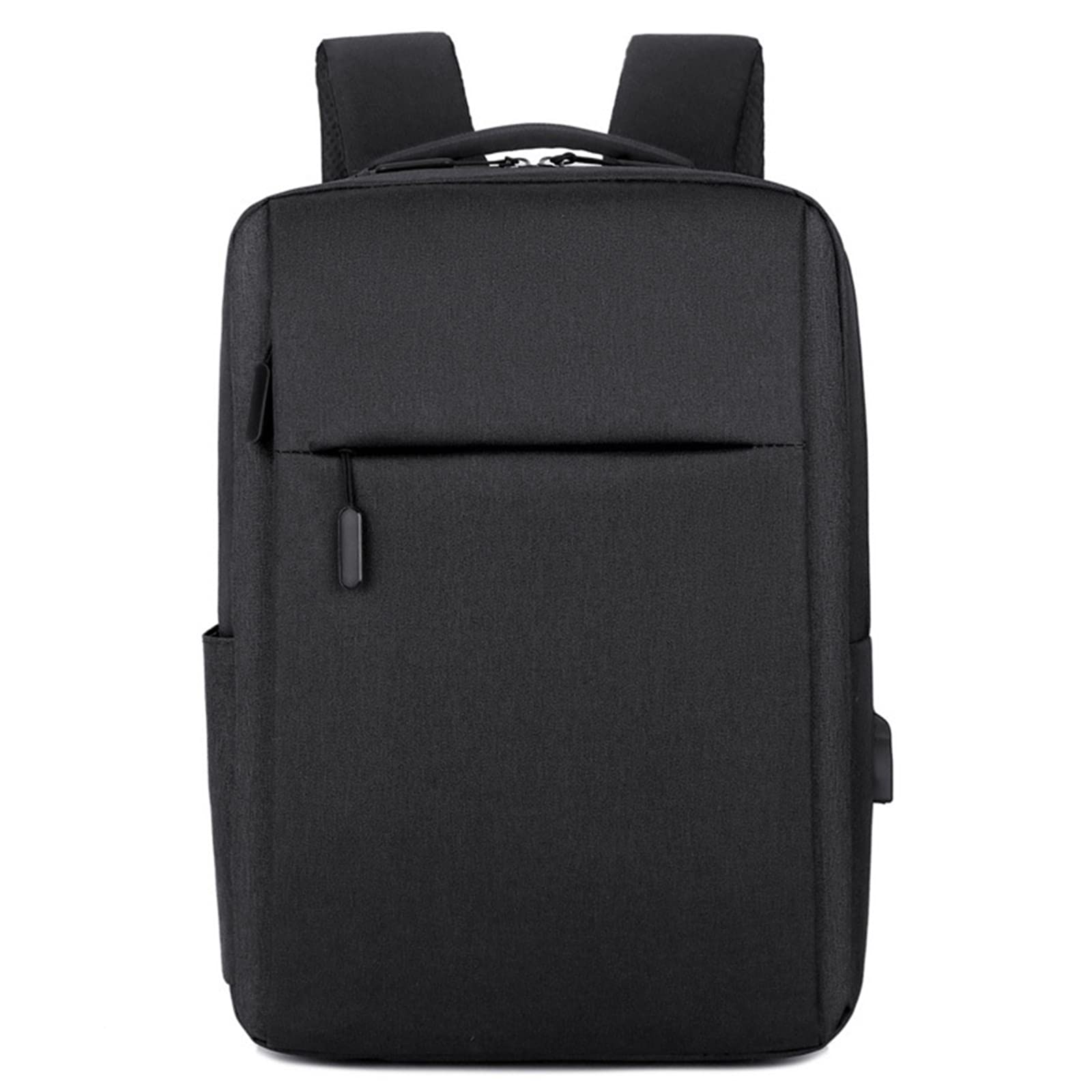 USB Charging Backpack for Men & Women - Lightweight Casual Daypack with External Battery Port - Perfect for Travel, Work, School & Outdoor Activities (Black)