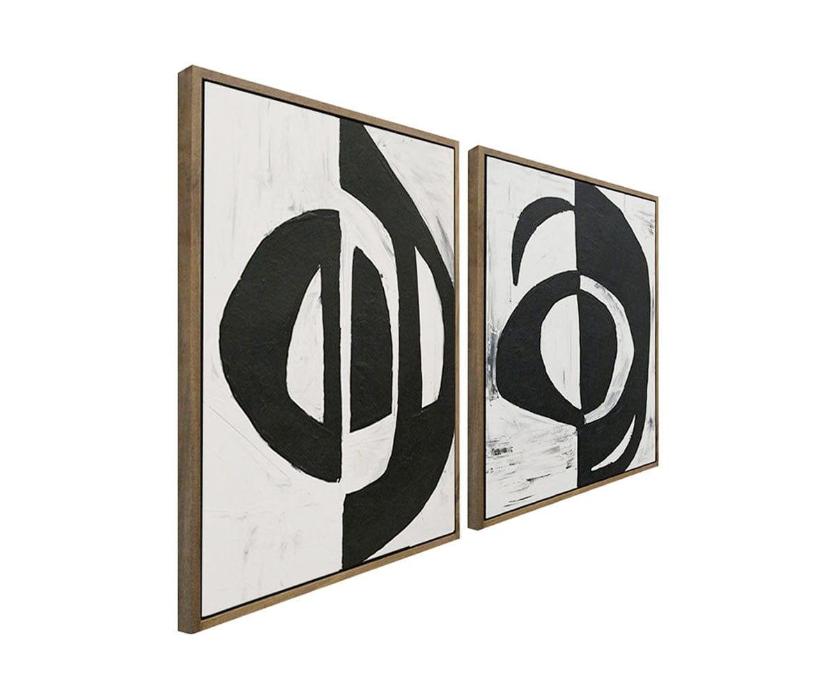 Abstract Glimpses Wall Art Set - Modern Canvas Paintings for Living Room, Bedroom & Office Decor - Perfect for Home & Office Interior Design