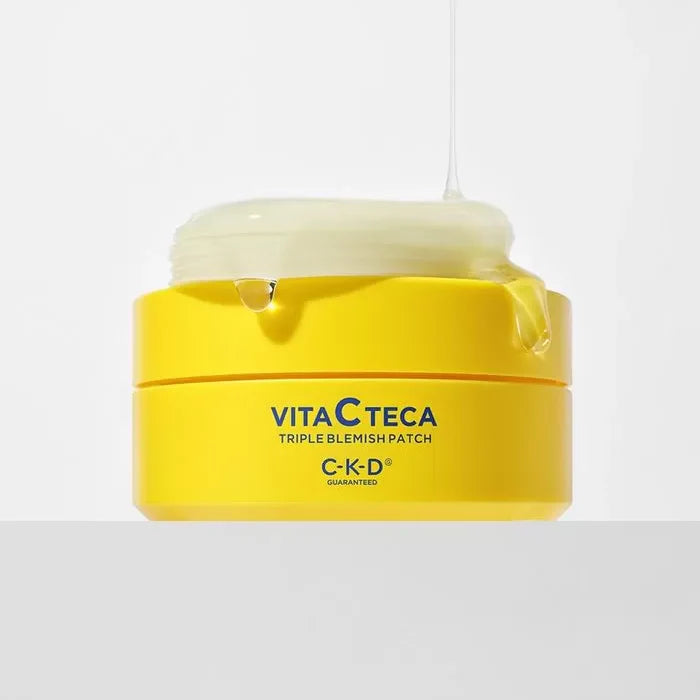 CKD Healthcare Vita C Teca Triple Blemish Patch 82g (60 Count) - Acne Treatment for Face & Body - Clear Pimples, Blackheads & Blemishes Overnight