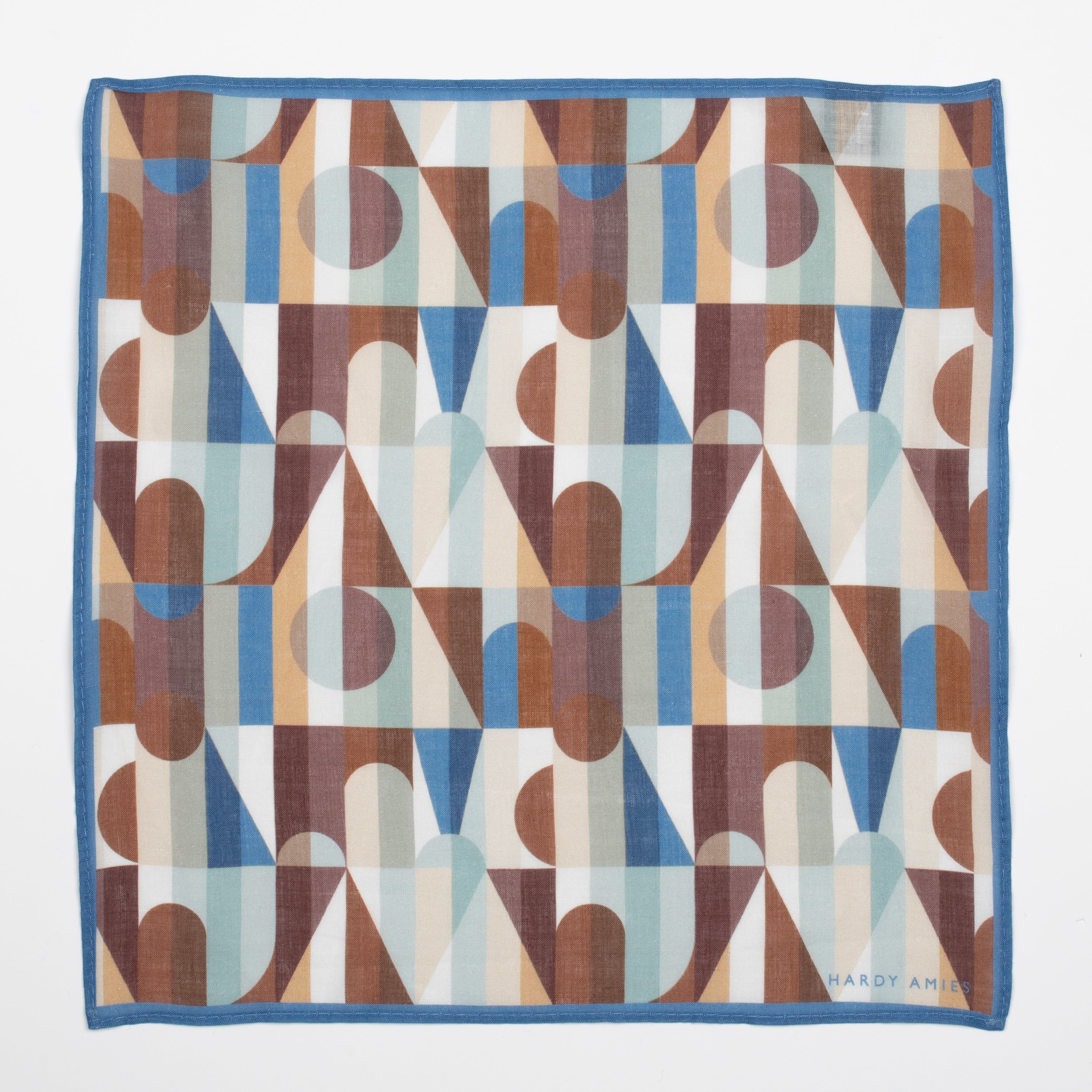 Shape Harmony Ramie Pocket Square - Premium Men's Fashion Accessory for Weddings, Business & Formal Events