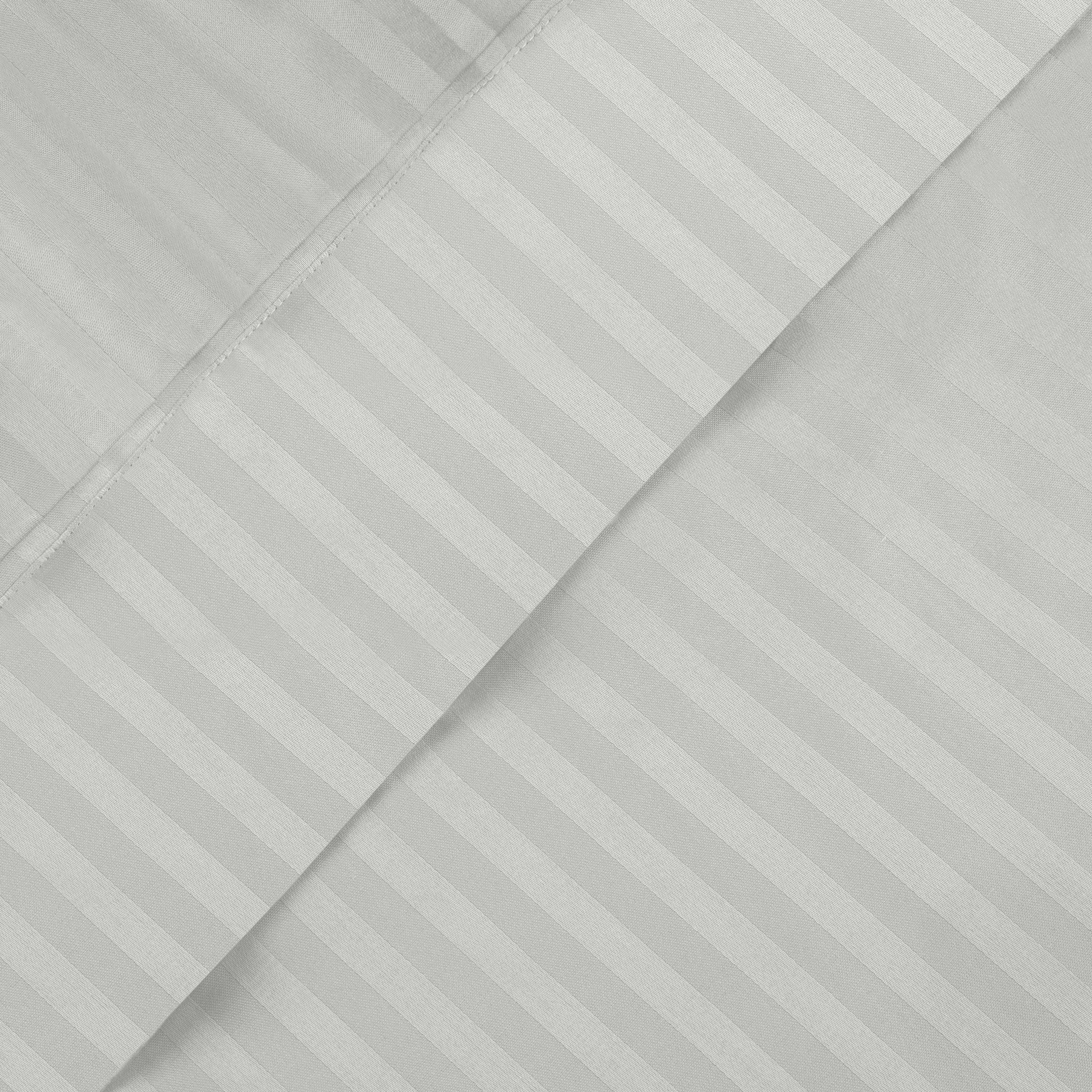 Premium 600 Thread Count Egyptian Cotton Sheet Set - Deep Pocket, Striped Design for Ultimate Comfort & Luxury - Perfect for Master Bedrooms & Guest Rooms