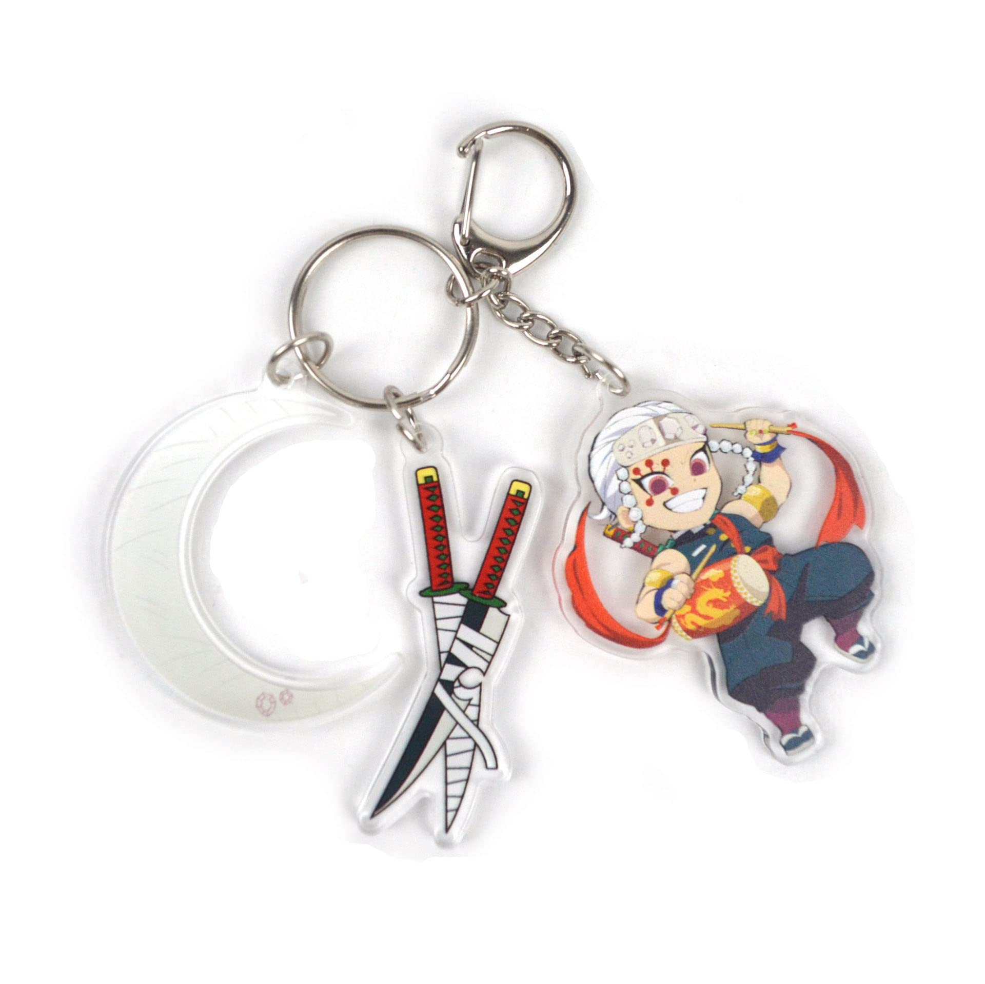 Demon Slayer Kimetsu no Yaiba Acrylic Keychains - Anime Cosplay Figure Keyrings, Anime Bags & Car Accessories - Perfect Gift for Anime Fans | Home Decor, Office Keys & Cosplay Accessories