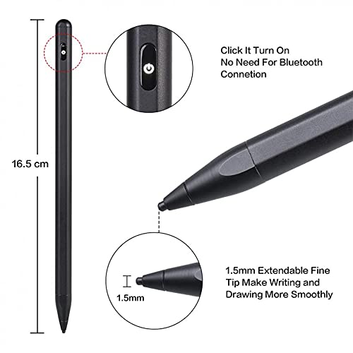 Premium Active Stylus Pen - Rechargeable Digital Capacitive Touch Screen Pen with Palm Rejection Technology | Compatible with iPhone 13/13 Mini/13 Pro/13 Pro Max | Perfect for Drawing, Note-Taking & Professional Design Work