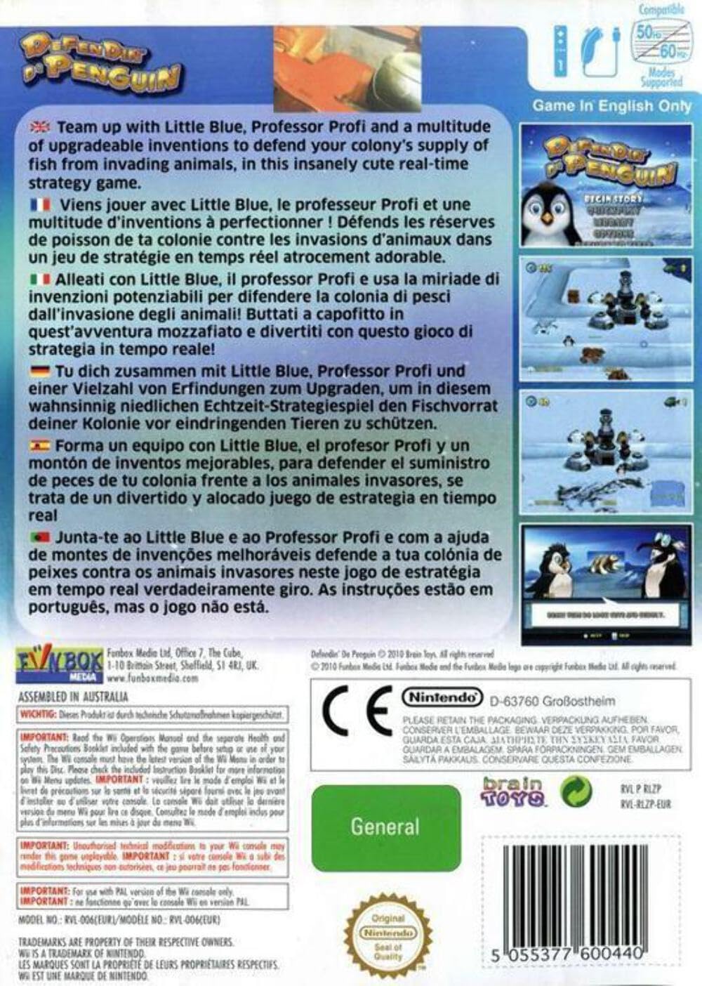 Defendin' De Penguin - Nintendo Wii Game - Fun Family Adventure for Kids & Adults - Perfect for Parties & Game Nights