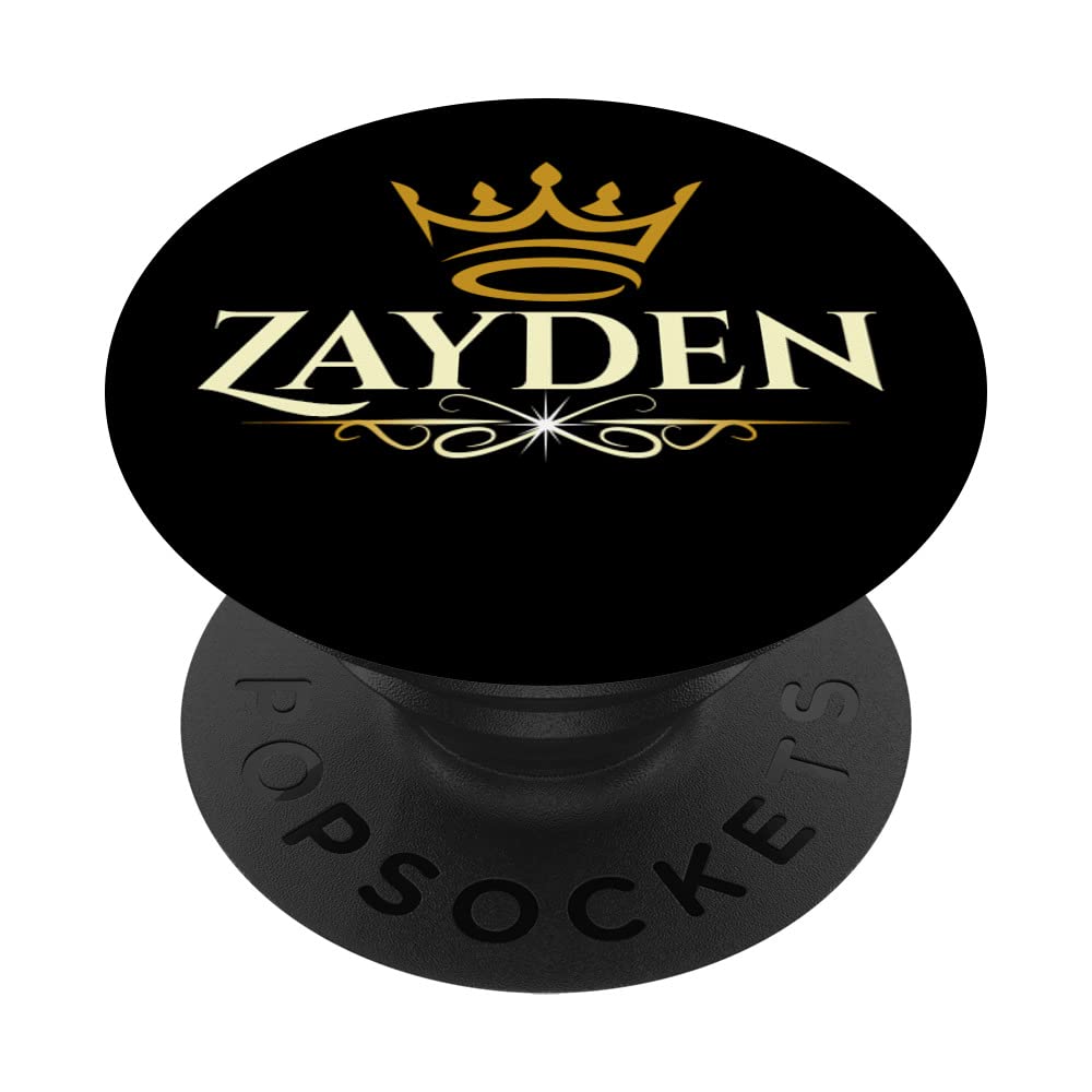 Zayden Custom Phone Grip with Swappable PopSocket - Personalized PopGrip for iPhone & Android - Perfect for Selfies, Gaming & Secure Phone Handling