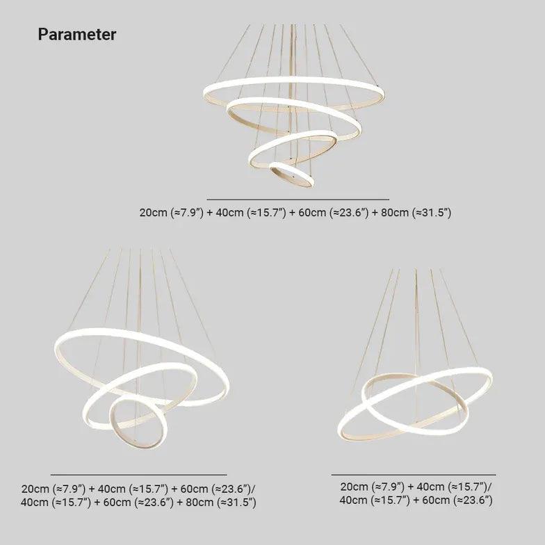 Modern Ring Shaped LED Pendant Light - Sleek Contemporary Ceiling Lighting for Dining Room, Kitchen, or Bedroom Decor
