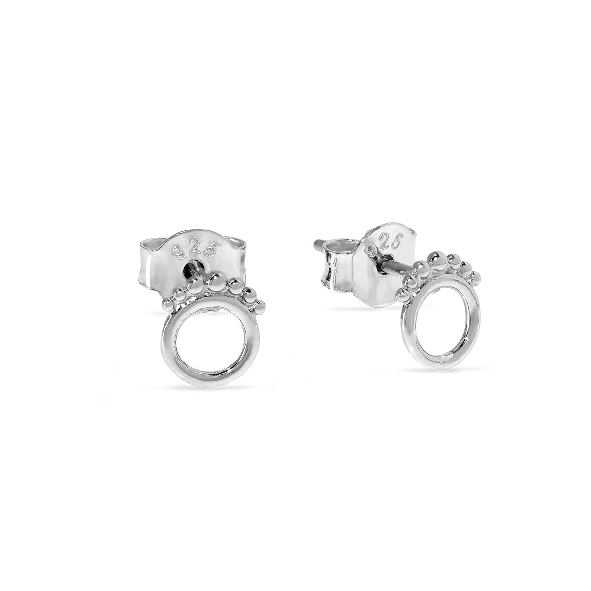 Dainty Horizon Stud Earrings for Women - Minimalist Gold Plated Studs for Everyday Wear | Perfect for Work, Date Night & Gifting