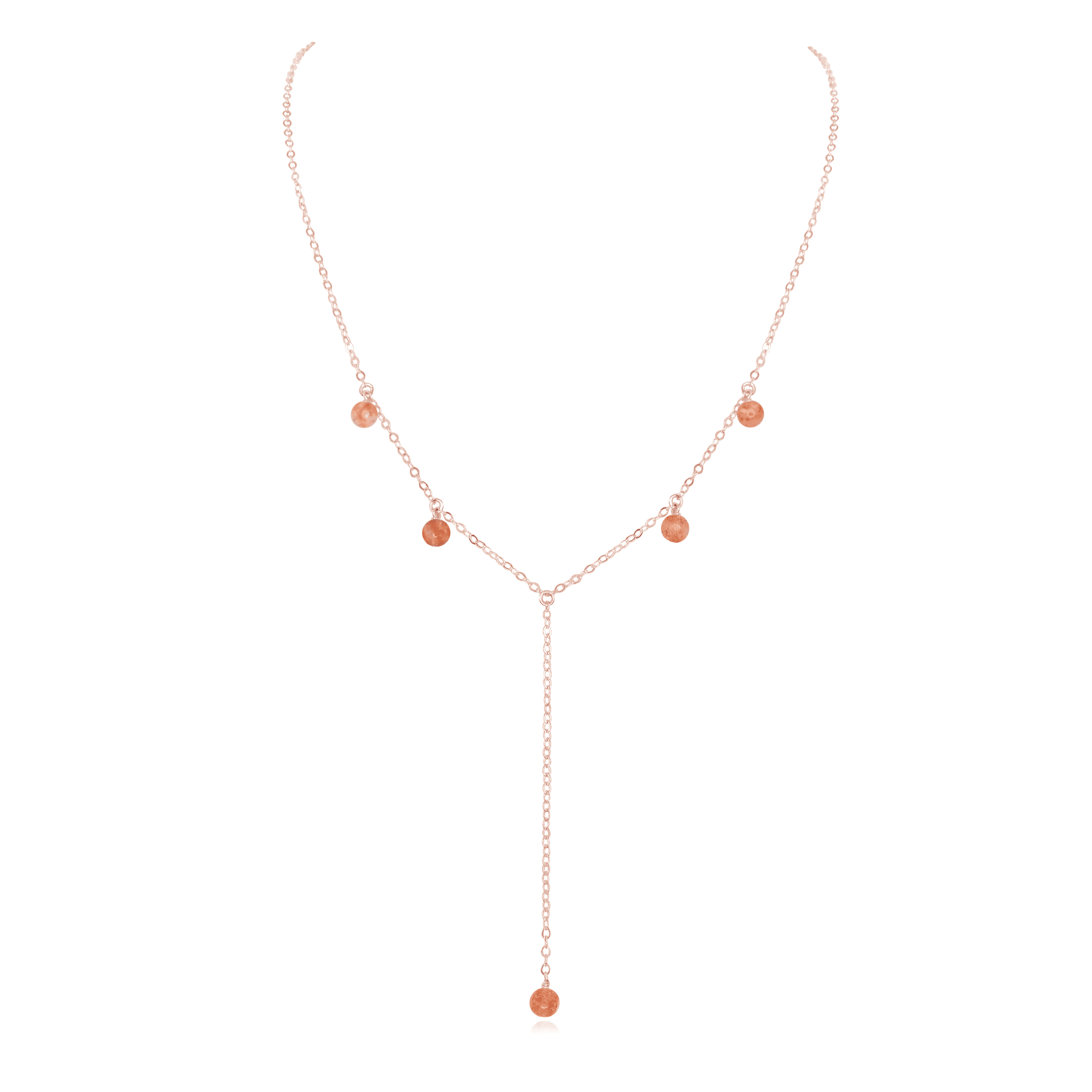 Sunstone Boho Lariat Necklace - Handmade Bohemian Layering Jewelry for Women | Perfect for Festivals, Weddings & Everyday Boho Chic Style