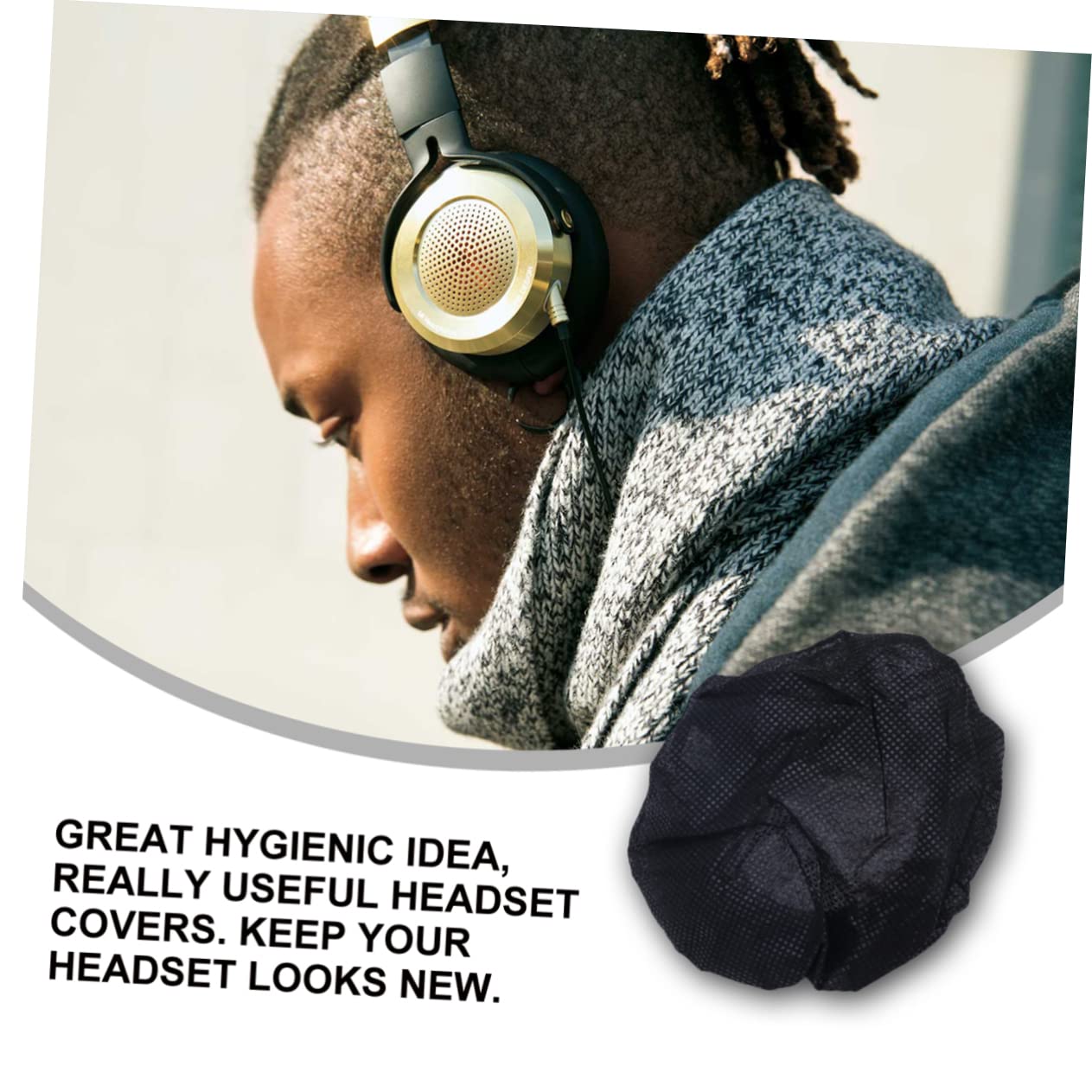 HEMOTON 200 Pcs Reusable Headphone Jack Covers - Dustproof & Hygienic Earbud Protector Sleeves for iPhone, AirPods, Samsung - Perfect for Gym, Travel & Daily Use