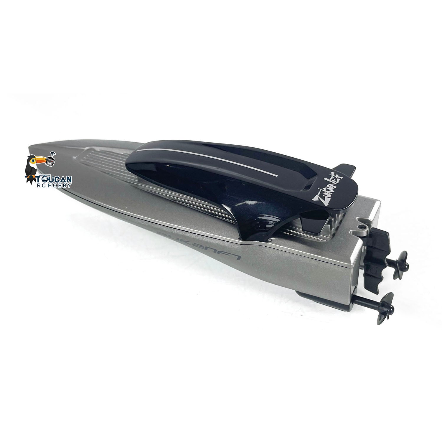 TOUCAN 2.4Ghz RC Rowing Skiff Remote Control Electric Boat with Twin Propellers - Ready to Run Mini Toy Model (14x4x3.8cm) for Indoor & Outdoor Water Play - Perfect for Pools, Lakes and Bathtub Fun