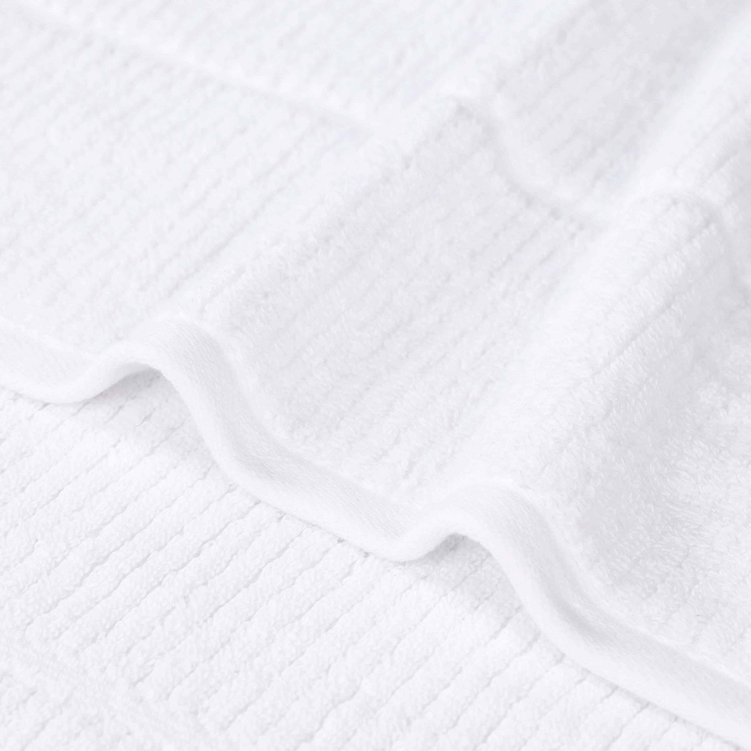 Milo Smart Twist Cotton Solid Ribbed Design Bath Sheets, Set of 2 - Ultra Soft & Absorbent Luxury Towels for Spa, Bathroom & Beach Use
