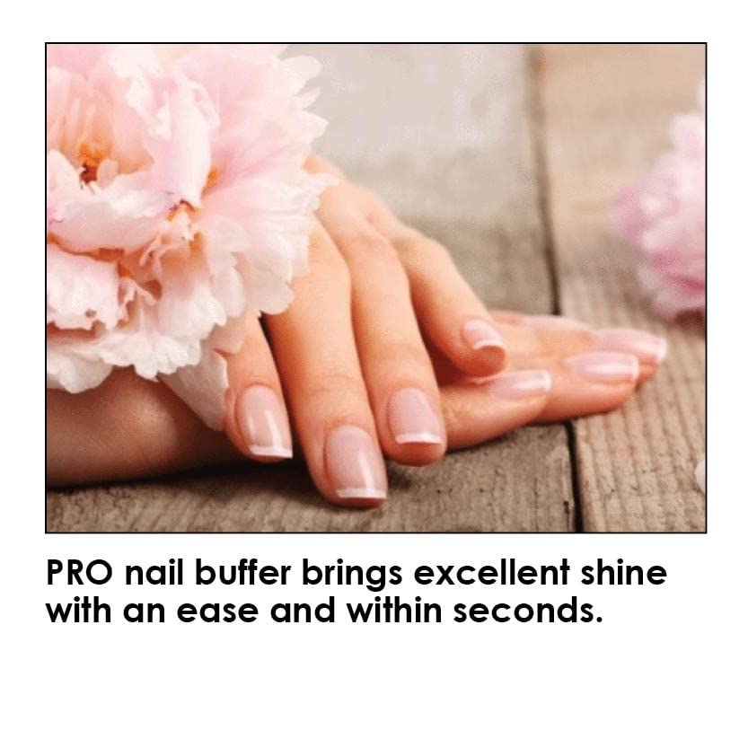 PRO Essentials Nail Buffer Turquoise | Professional Pedicure & Manicure Nail Repair Tool | Essential Nail Care Kit for Healthy, Strong & Shiny Nails | At-Home Salon & Spa Nail Treatment