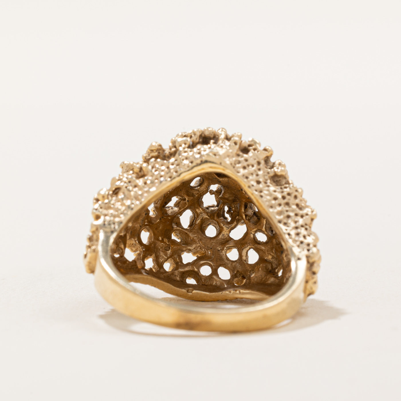 14K Yellow Gold Cocktail Ring for Women - Size 5.5 - Elegant Statement Jewelry for Parties, Weddings & Special Occasions