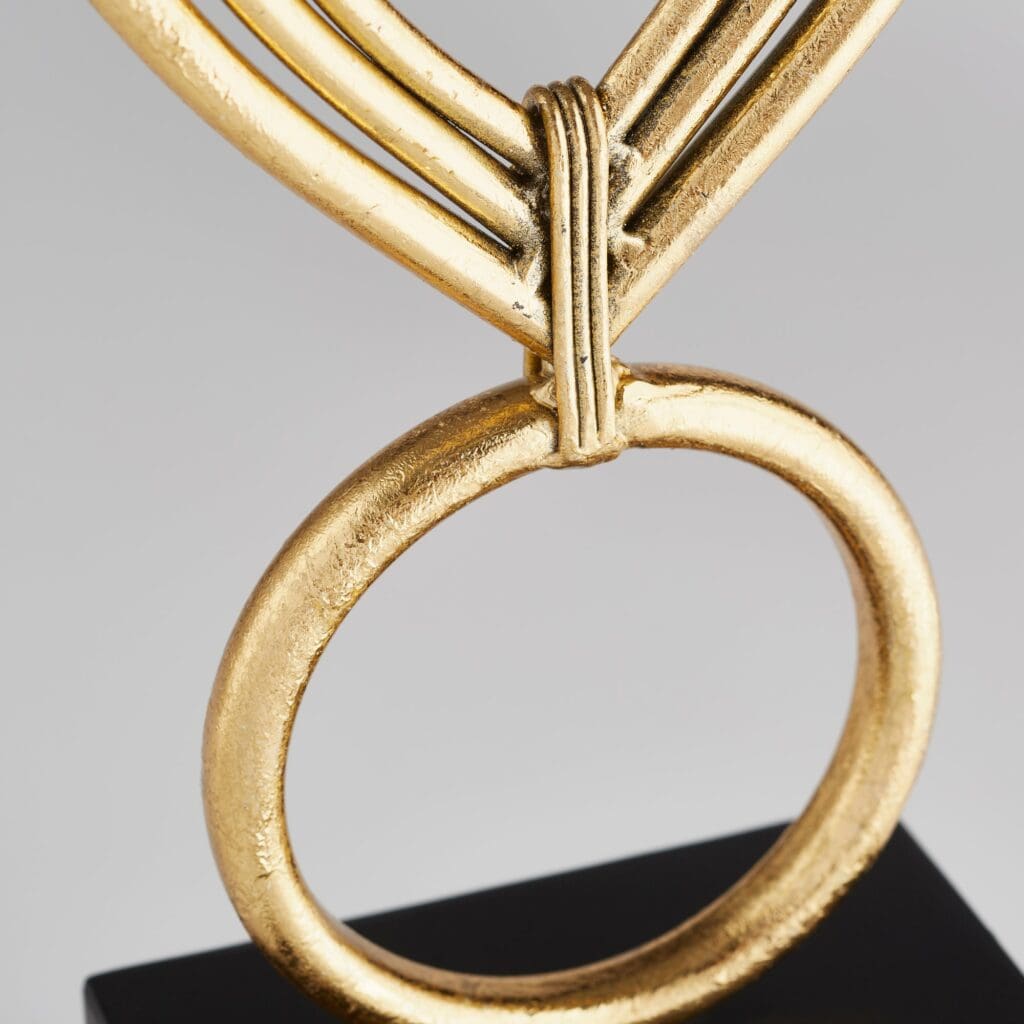 Cyan Design 11044 Nova Sculpture - Gold and Black Modern Art Statue for Home & Office Decor | Perfect for Living Room, Bedroom, or Office Desk Decoration