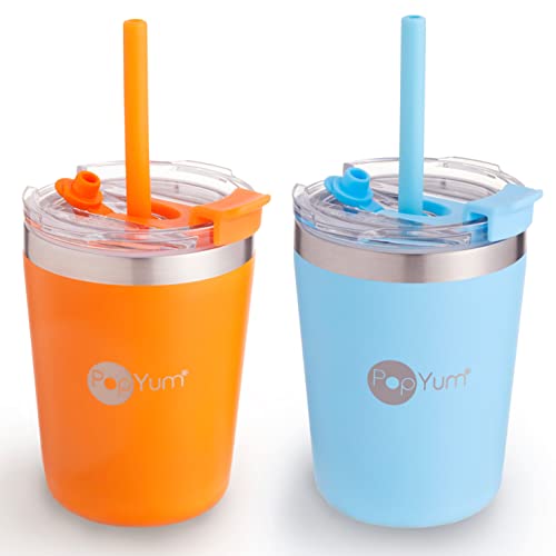 Sky Blue and PopYum Orange