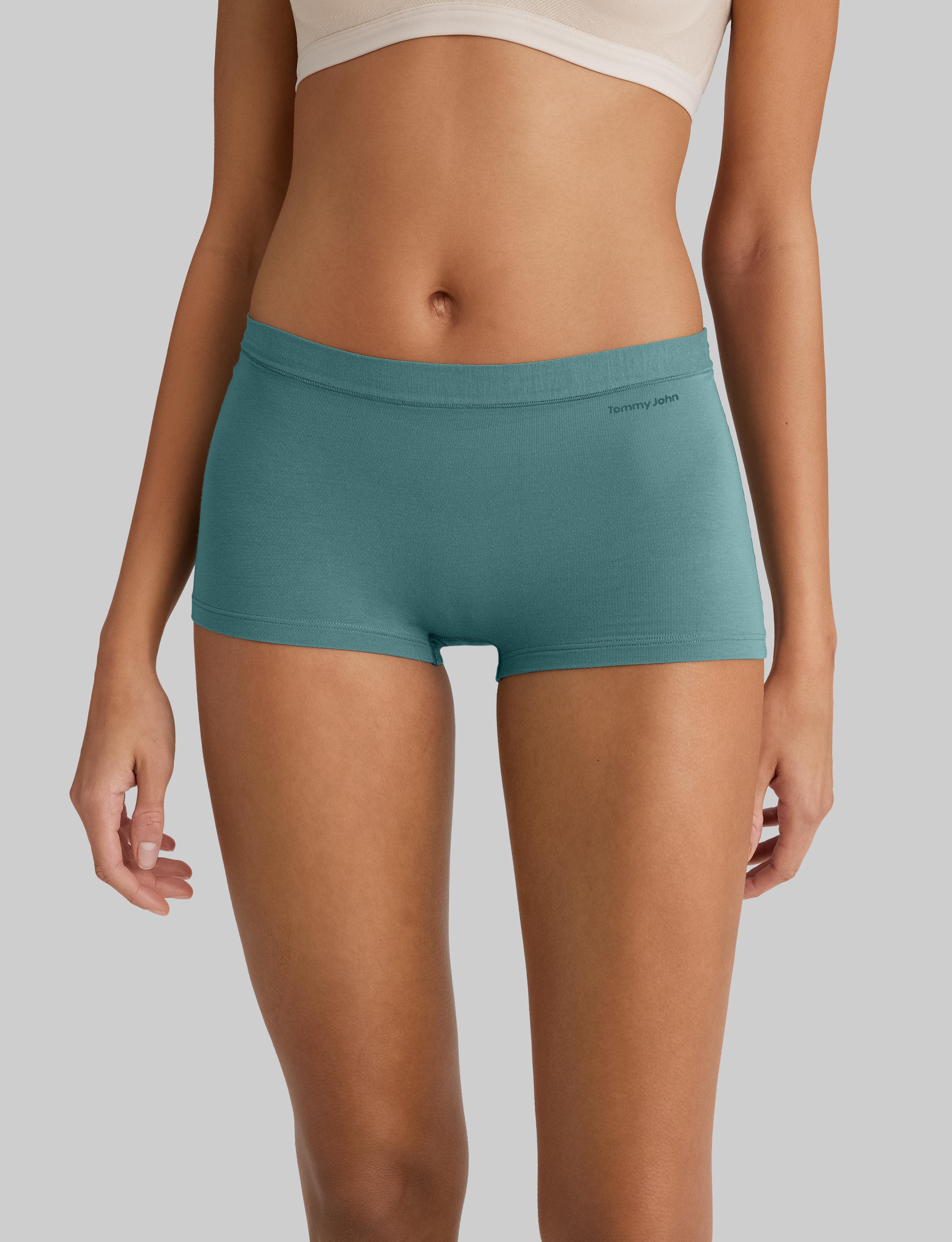 Women's Second Skin Boyshort Underwear (3 Pack) - Ultra Soft Seamless Panties for Everyday Comfort & Lounge Wear